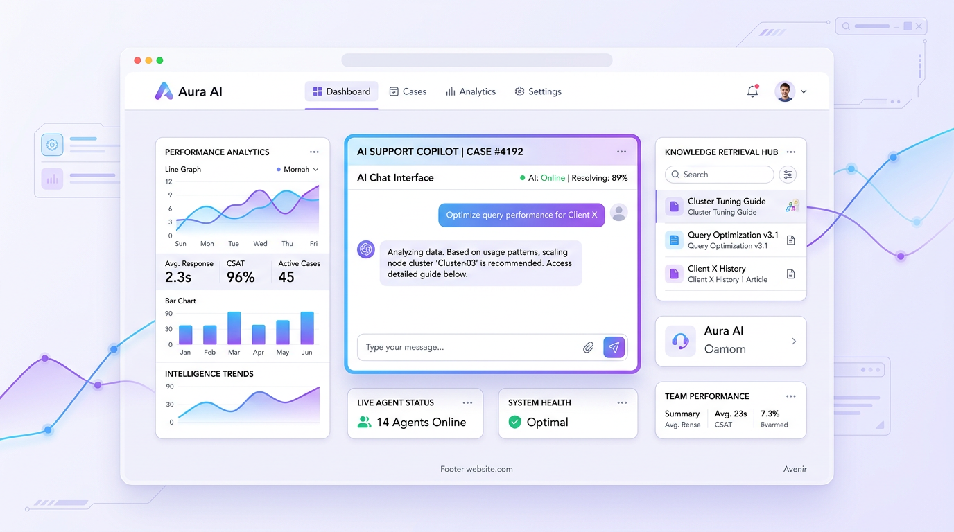 SAGE AI 客服主视觉示意图